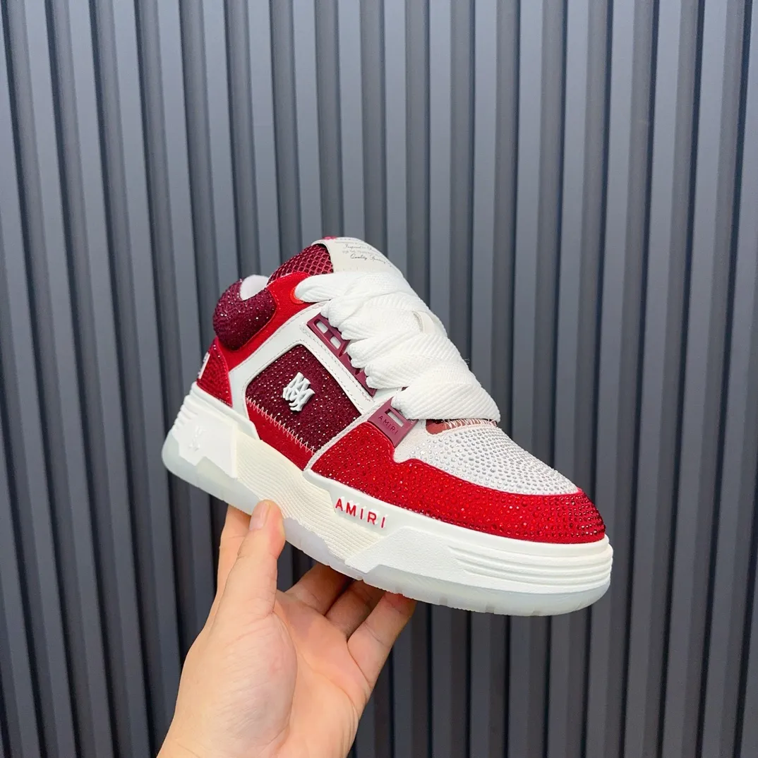 Men's shoes 💰760💰 AMIRI AMIRI fashion brand hot sale 🔥 Available all year round, couples 💑 Official website synchronization Imported fabrics 1⃣️ vs 1⃣️ replica, original factory special original sole, 35-45 (45. non-refundable)